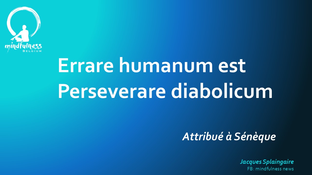 L'erreur est  TRES humaine